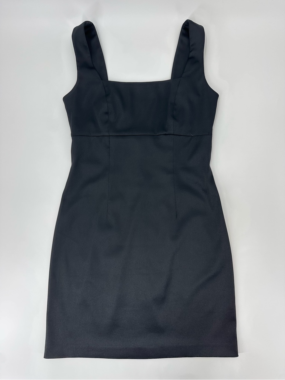 LAUNDRY Black Square Neck Mini Dress Size 6